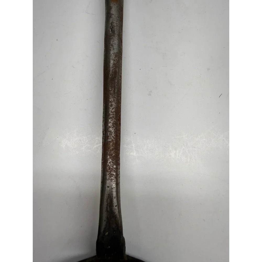 Antique Hand Forged Carbon Steel Wok Spatula and Ladle Set Wooden Handle Rustic